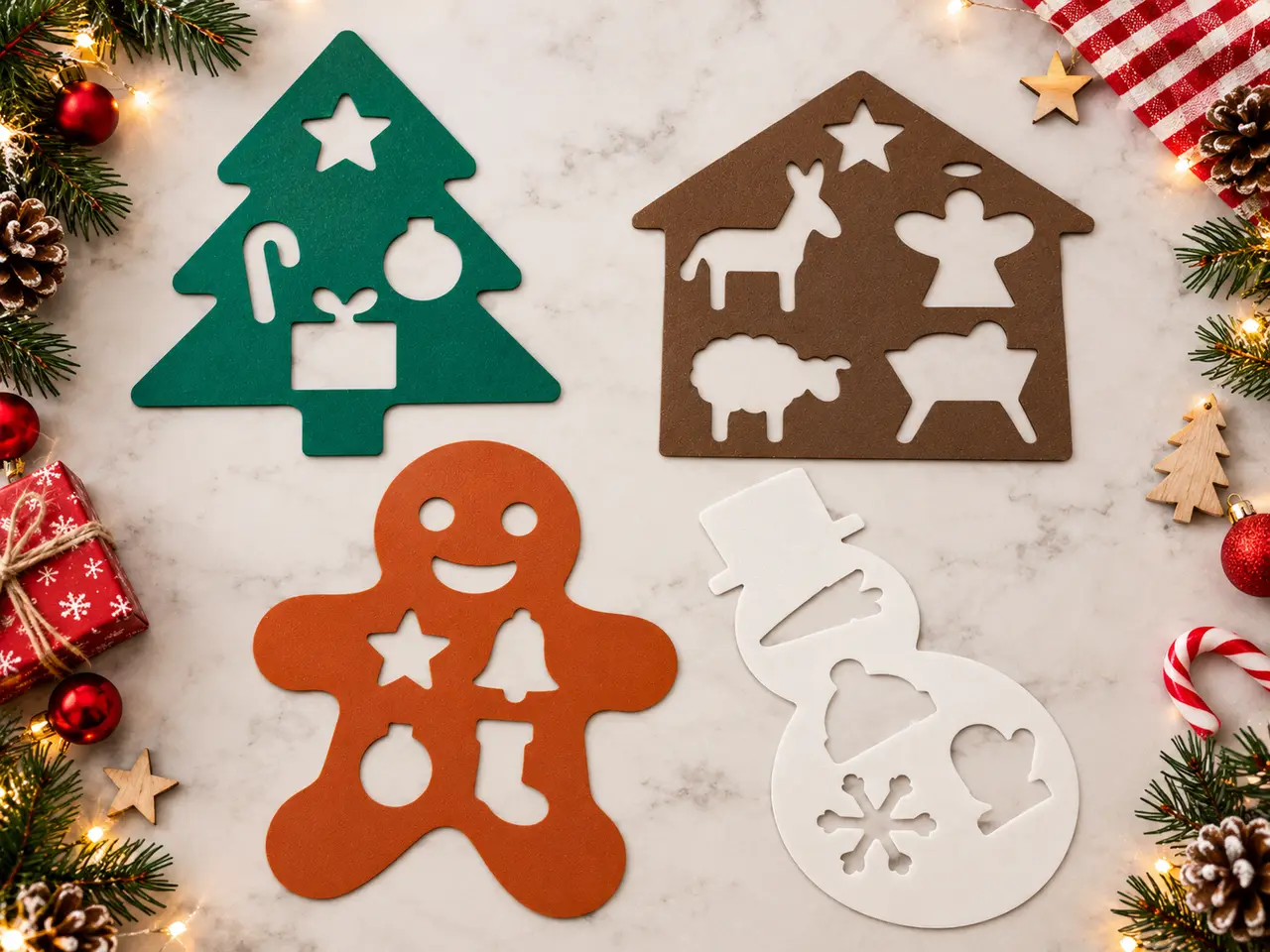 Kerst Stencils — modelo 3D