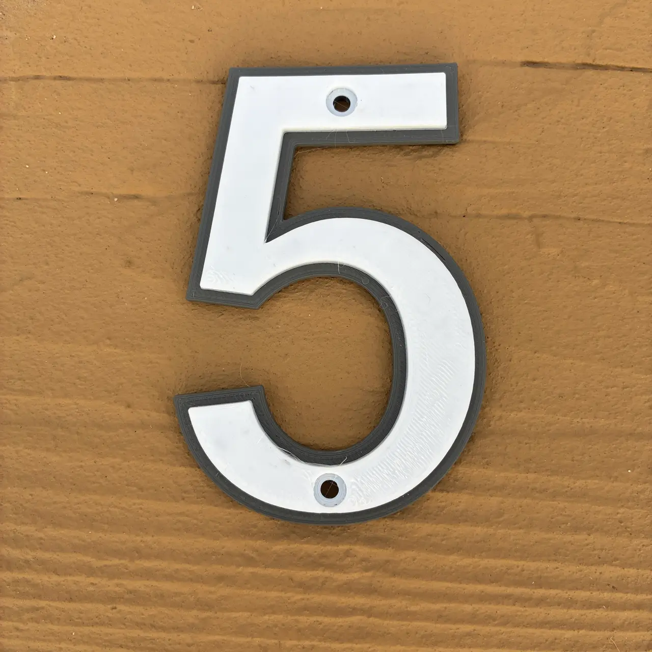 House lettering extra legible 5 1/3 inch 135mm Franklin Gothic Bold with contrast — modelo 3D