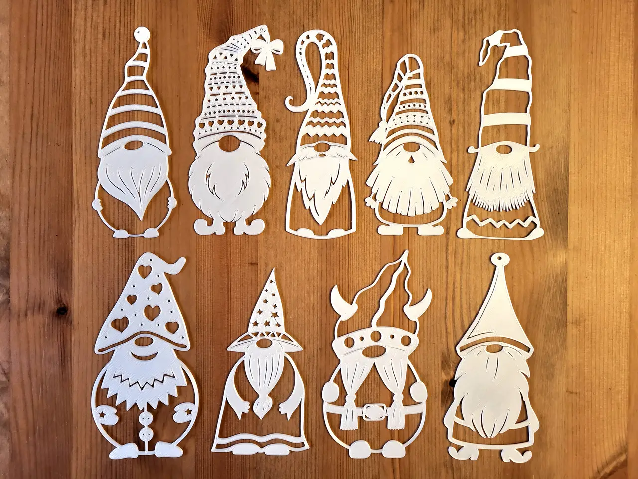 Christmas gnomes - door, window, wall decor — modelo 3D