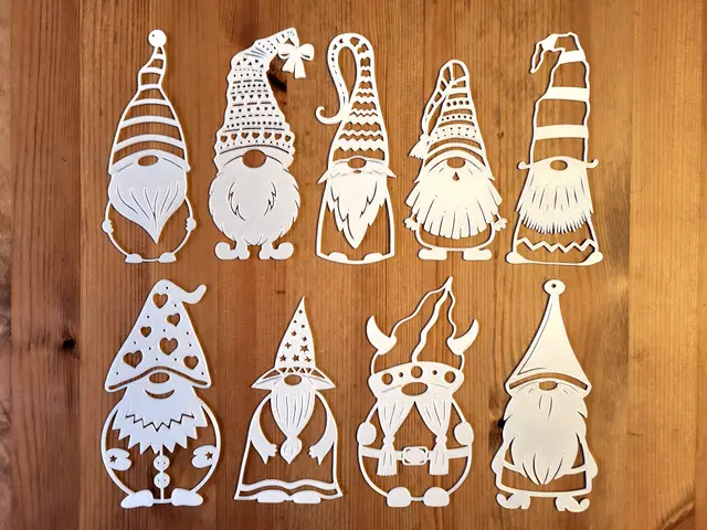 Christmas gnomes - door, window, wall decor — modelo 3D