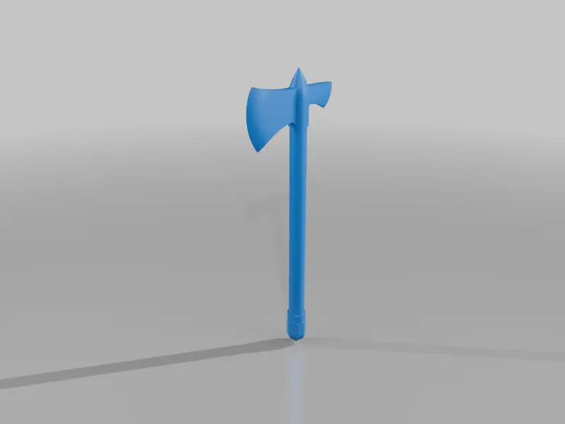 Medieval War Axe — modelo 3D