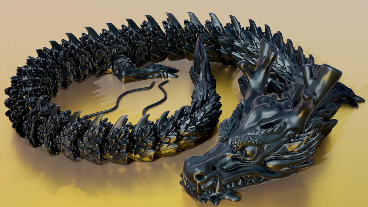 The Chinese Articulated Dragon — modelo 3D