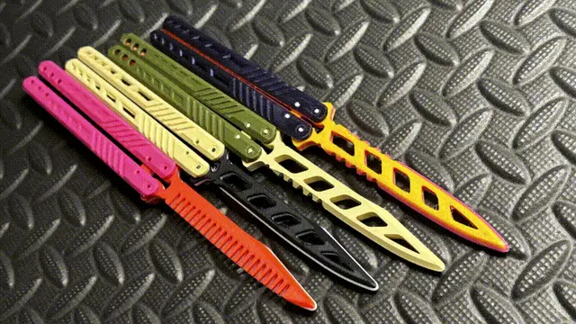 Balisong aka Butterfly Knife new patterns and comb — modelo 3D