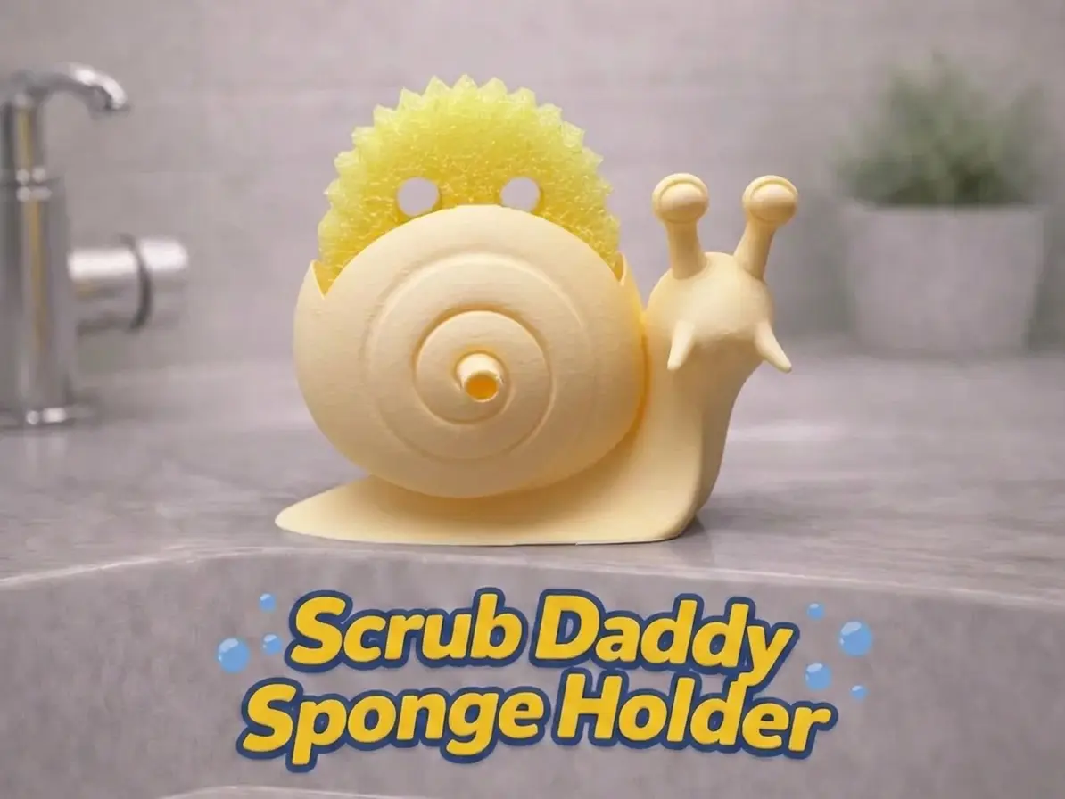 Shelly the Snail – Scrub Daddy Holder — modelo 3D
