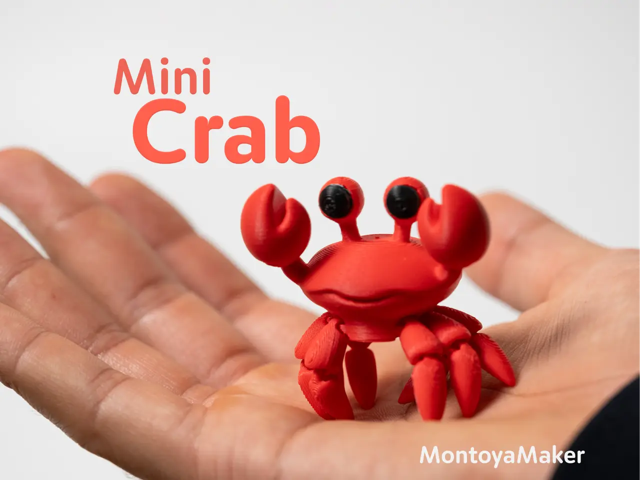 Mini Crab – Articulated & Keychain — modelo 3D