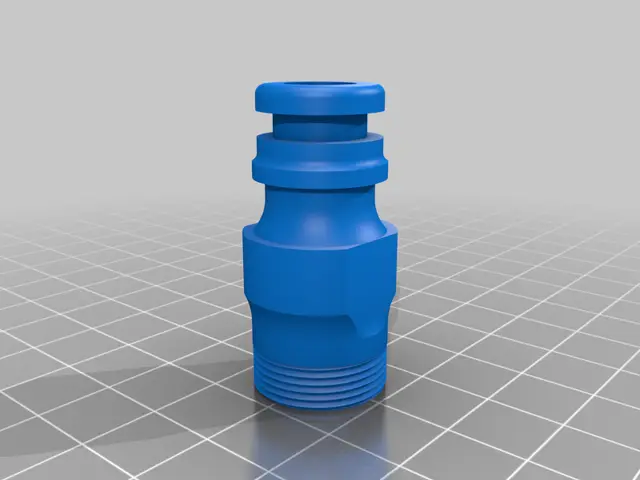 Garden Hose Quick Connector Set (BSP, EU) — modelo 3D