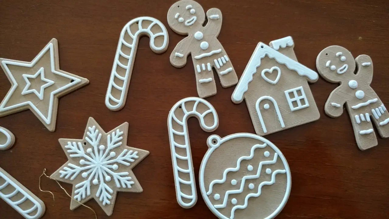 christmas (cookie) ornaments — modelo 3D