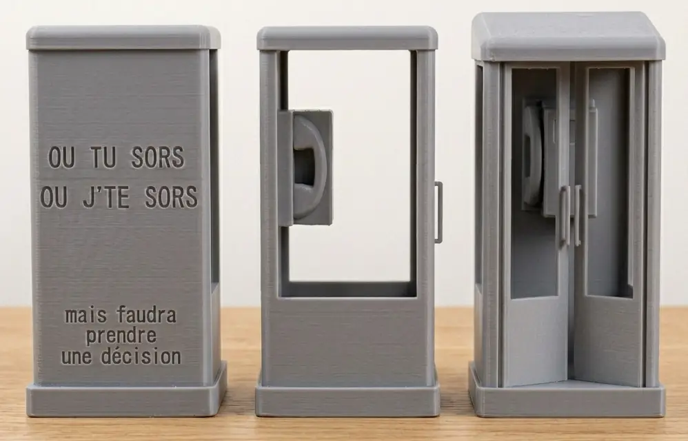 DIKKENEK ! cabine téléphonique — modelo 3D