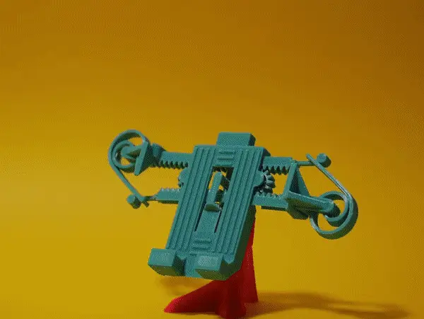 PRINT-IN-PLACE PHONE HOLDER - FOR SPACE?! — modelo 3D