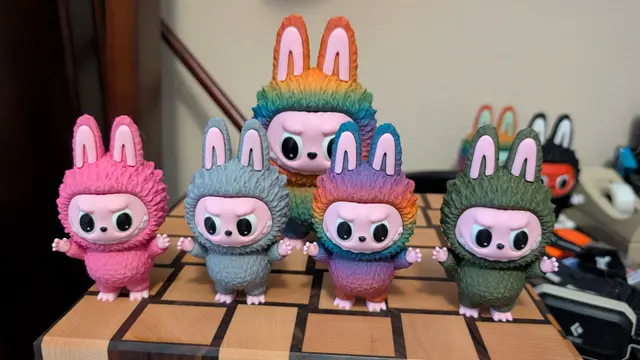 Miniature Labubu with Rotating Eyes - Keychain Option — modelo 3D