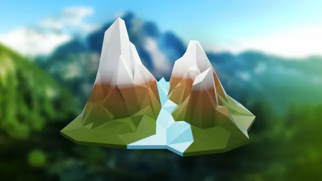 Mountain (Low Poly) — modelo 3D