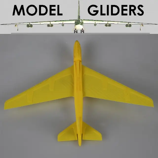 B52 Flying Glider Powered by an Elastic Band — modelo 3D