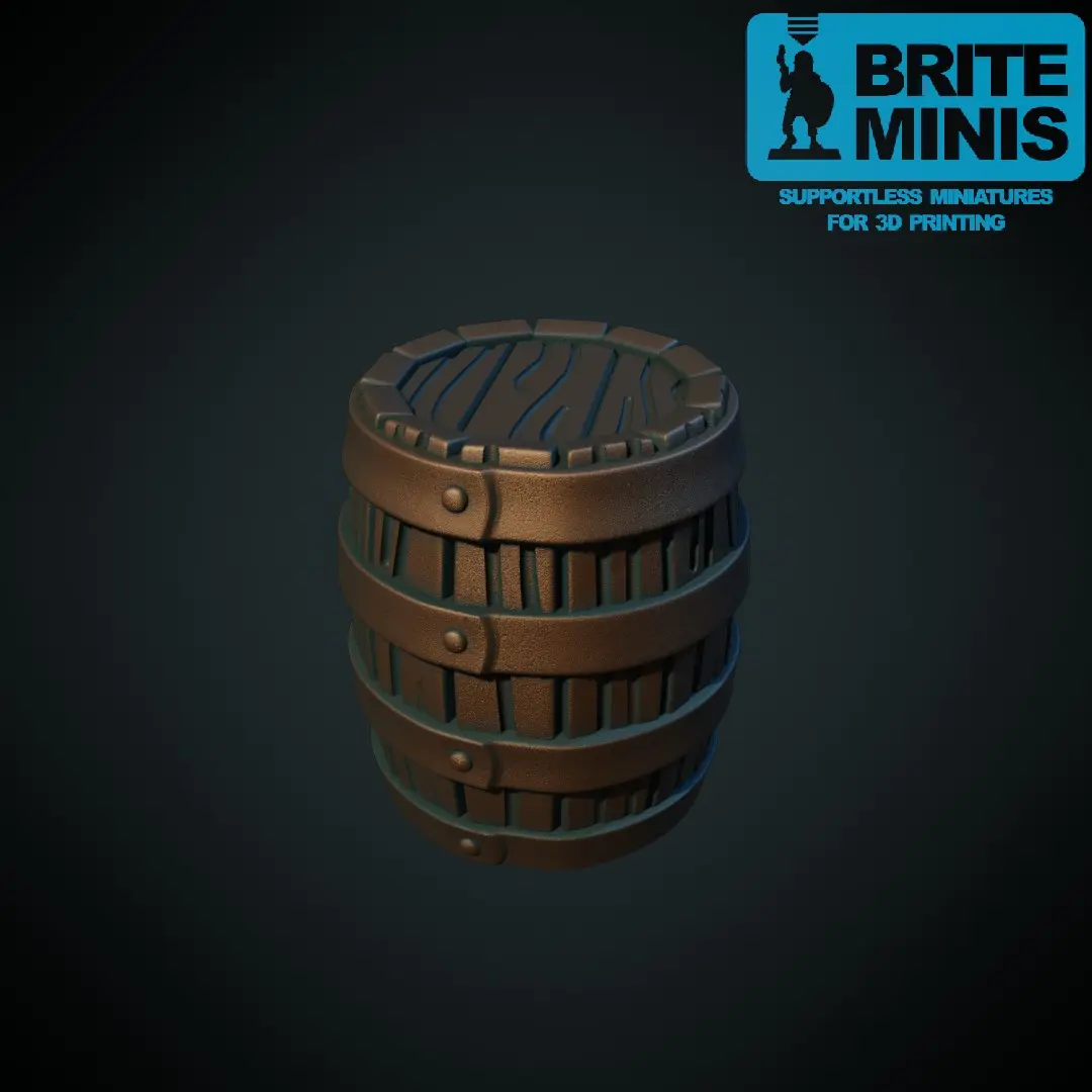 Yet another barrel (Supportless, FDM friendly) — modelo 3D