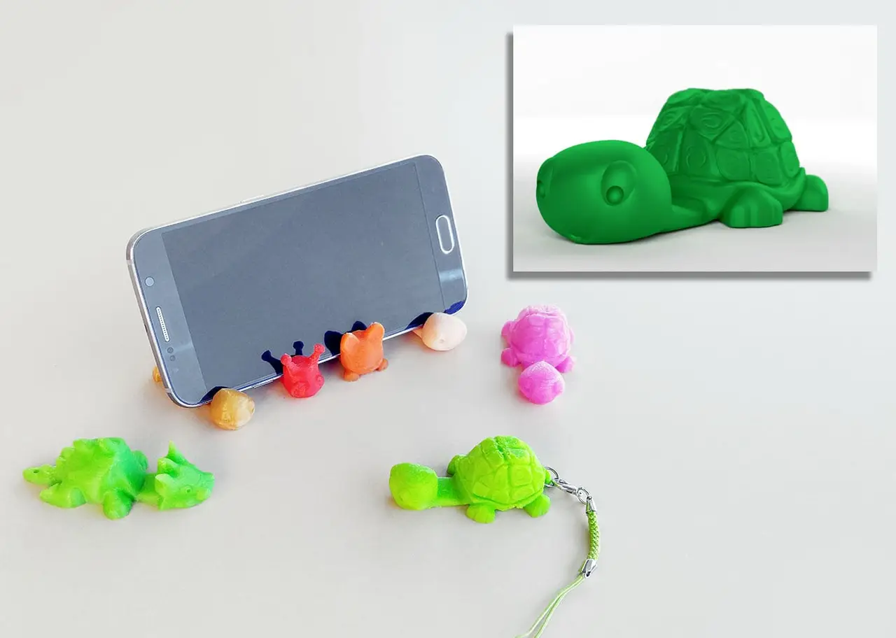 Tortoise Keychain / Smartphone Stand — modelo 3D