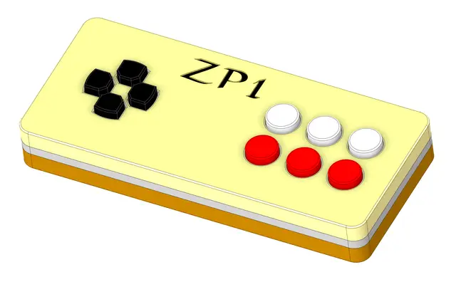 GamePad (Nes Style) — modelo 3D