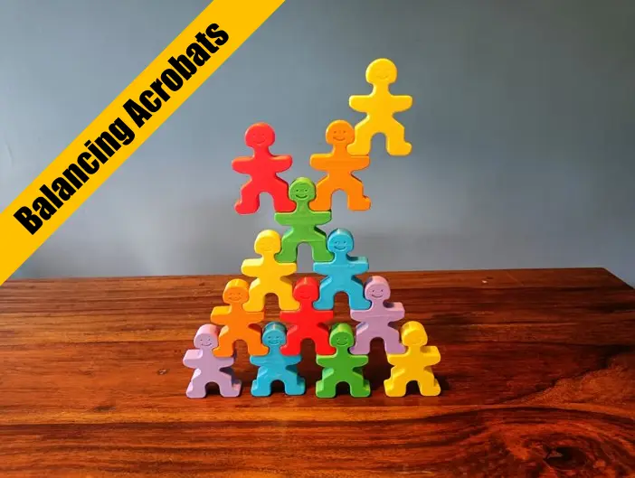 Balancing Acrobats - Kids Skill Game — modelo 3D
