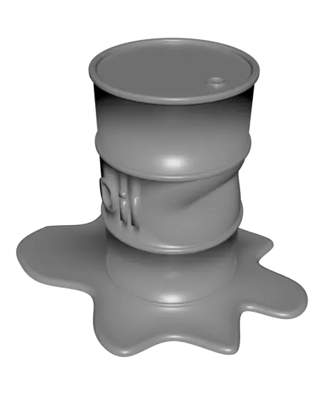 dented oil barrel 🛢 — modelo 3D