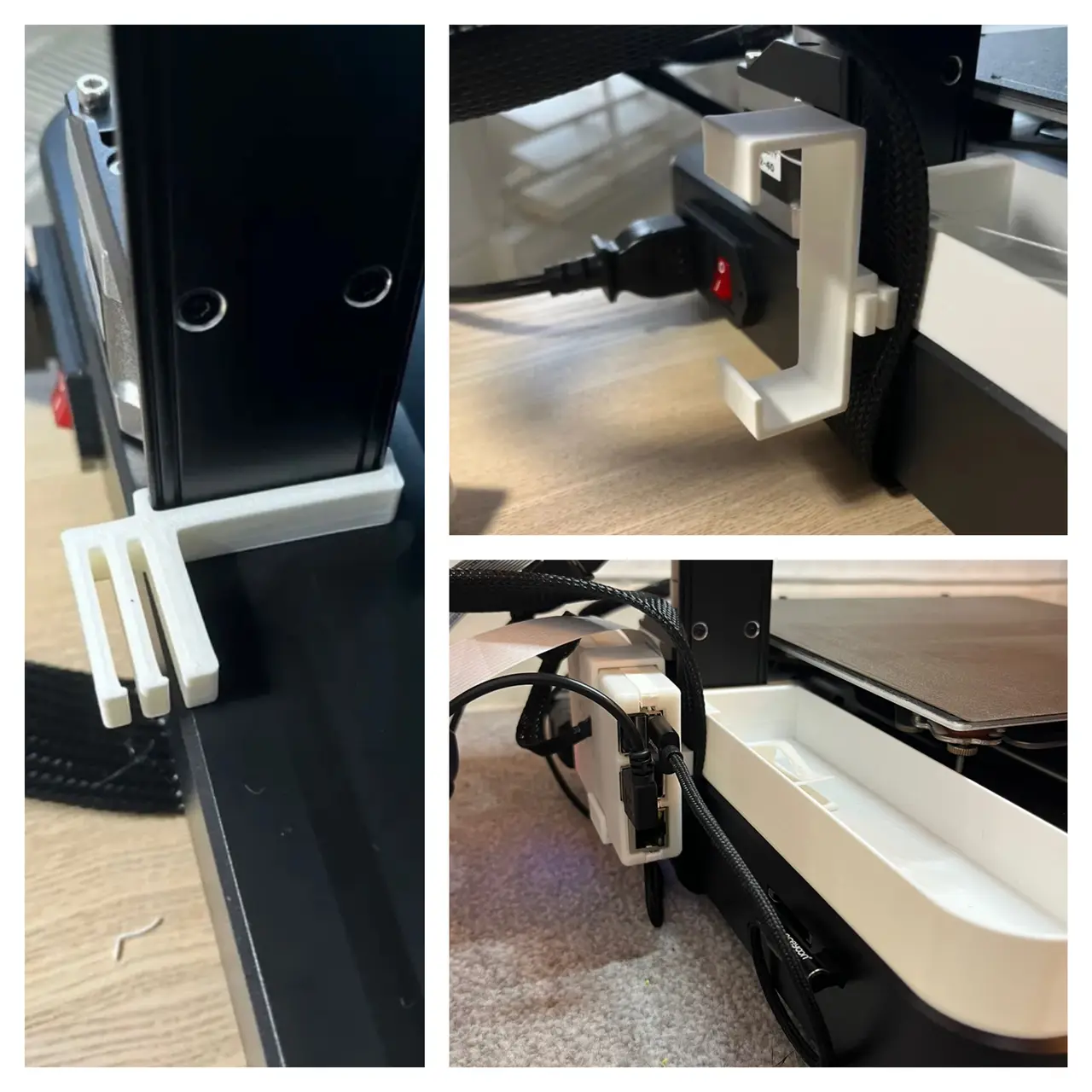 Ender 3 V3 SE Cable Holder + Raspberry Pi Mount — modelo 3D