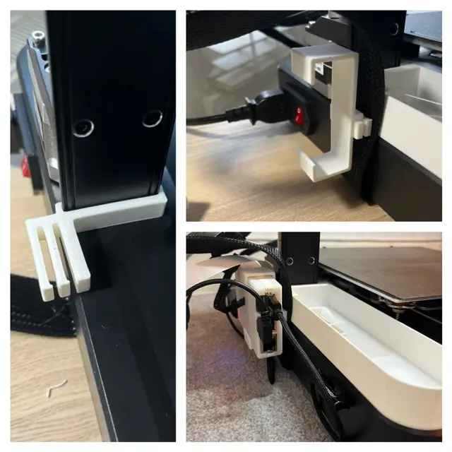 Ender 3 V3 SE Cable Holder + Raspberry Pi Mount — modelo 3D