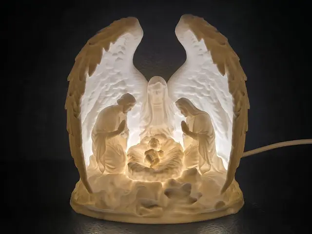 Illuminated Nativity Scene — modelo 3D