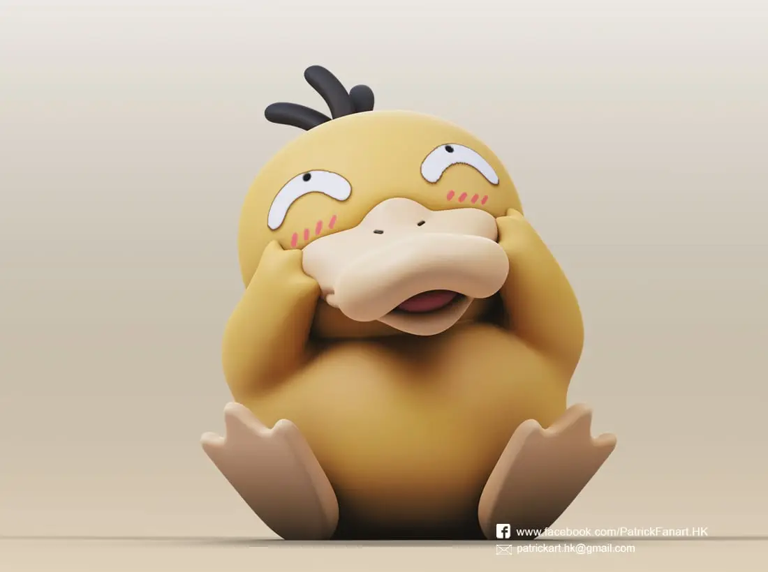 Psyduck(Pokemon) — modelo 3D