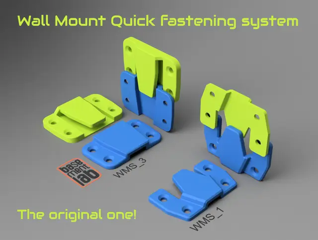 Wall Mount Quick fastening system - Sistema universale di Fissaggio Rapido — modelo 3D