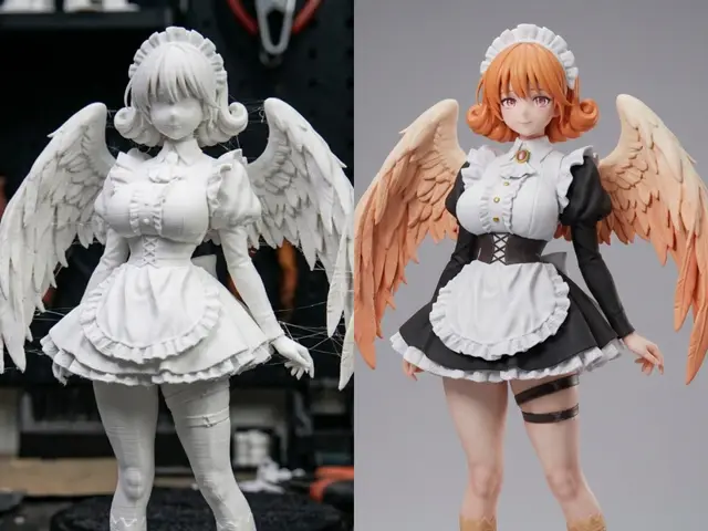 This is a figure of a Harpy from the JapaneseAnime — modelo 3D