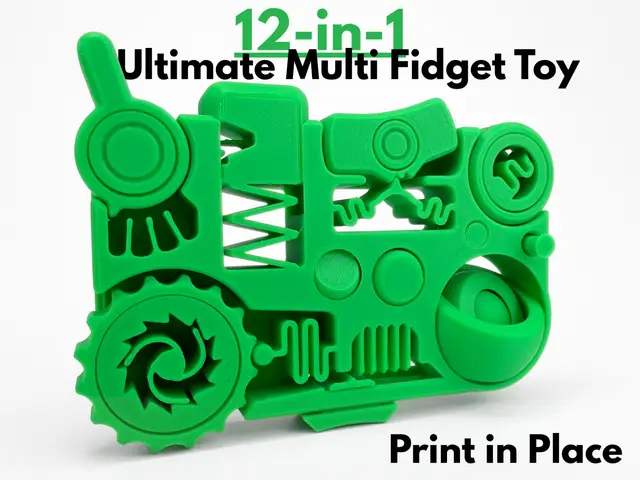 12-in-1 Ultimate Multi Fidget Toy (Print in Place) — modelo 3D