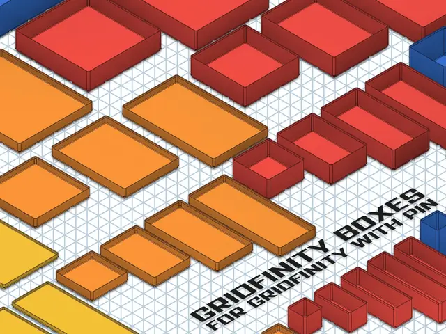 Gridfinity Boxes for Gridfinity with Pin — modelo 3D