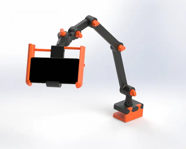Twist Lock Modular Articulated Arm (100% Printed) — modelo 3D