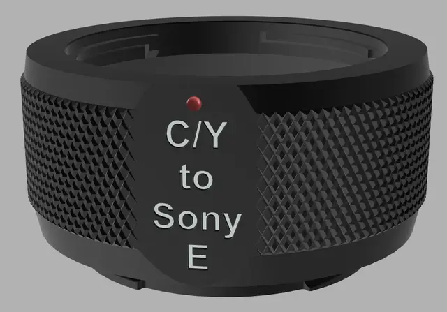C/Y to Sony-E adapter — modelo 3D