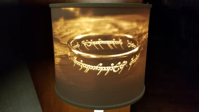 Lithophane Lampshade - Lord of the Rings — modelo 3D