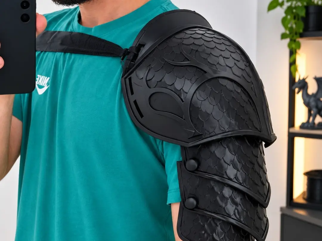 Dragon Scale Shoulder Armor — modelo 3D