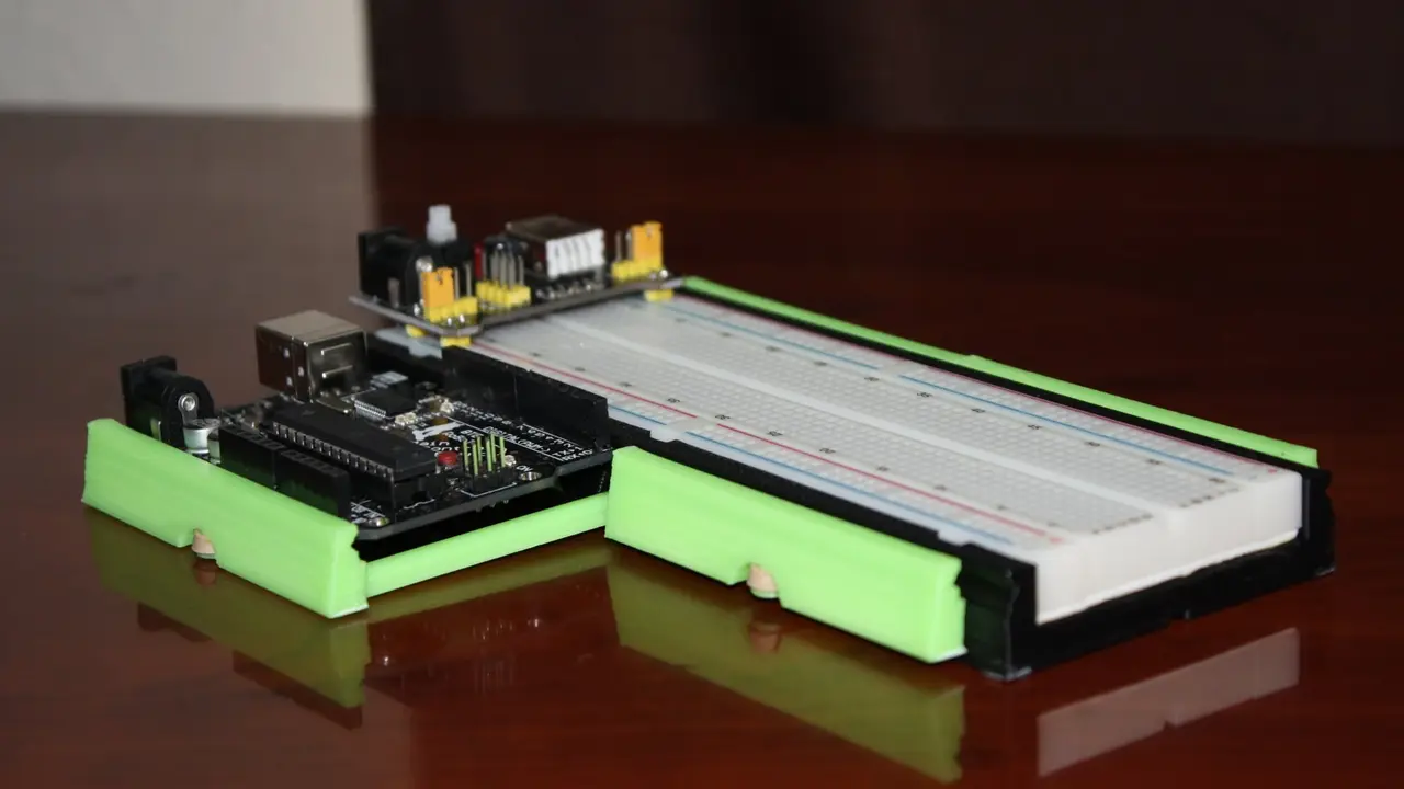 Breadboard Spring Vise for Arduino or Raspberry Pi — modelo 3D
