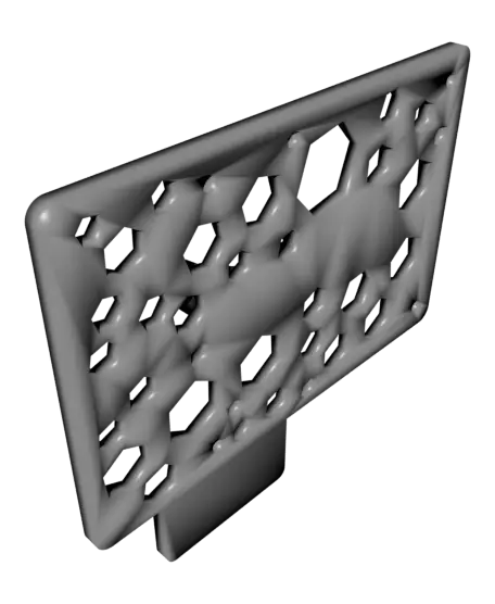 Raspberry Pi pegboard click mount — modelo 3D