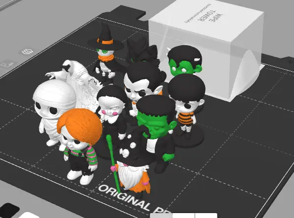 Cute & Spooky Halloween Props colored — modelo 3D