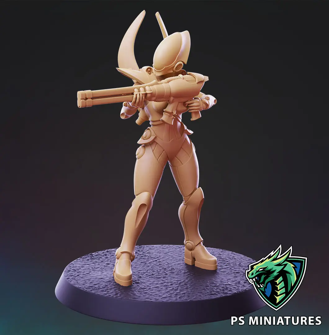 Galaxy Elves - Female Soldiers Free Pose — modelo 3D