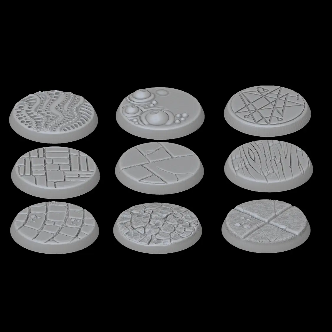 24mm Bases — modelo 3D