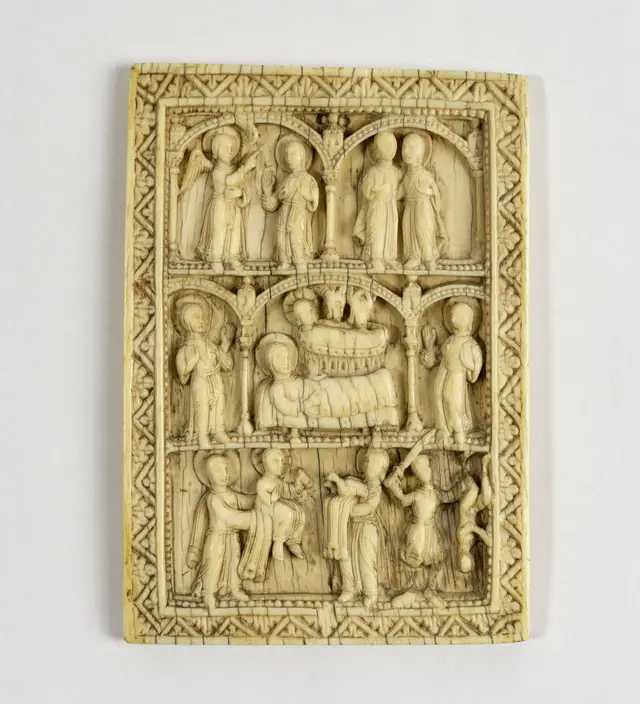 Plaque with nativity scenes — modelo 3D