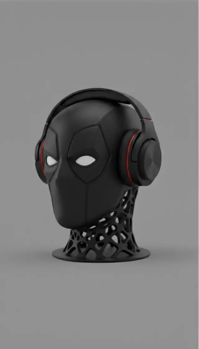 Headphone stand - Deadpool — modelo 3D