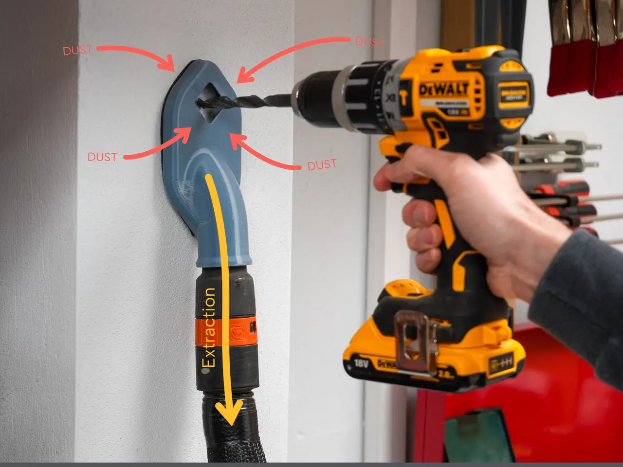 Drill Dust Collector — modelo 3D