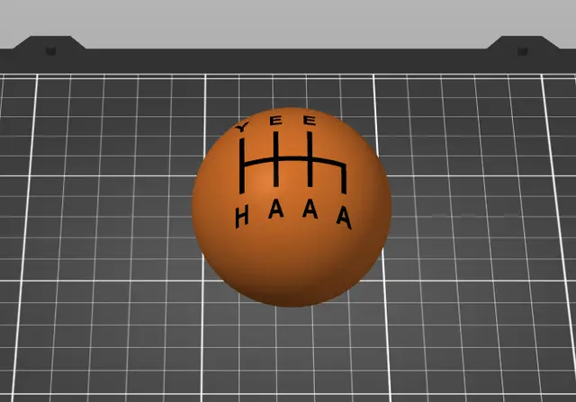 YEEHAAA Gearbox Knob — modelo 3D