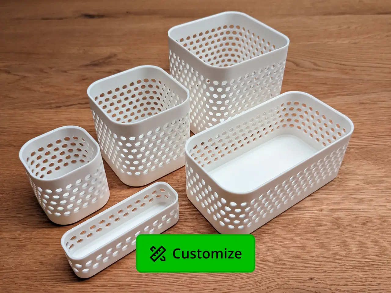 Organizer Box - Parametric Storage Bin — modelo 3D
