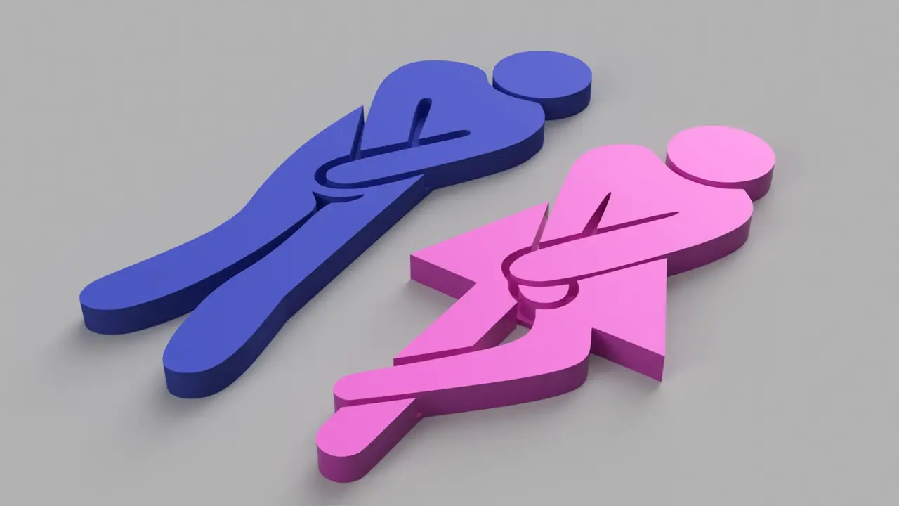 Humor Toilet Sign — modelo 3D