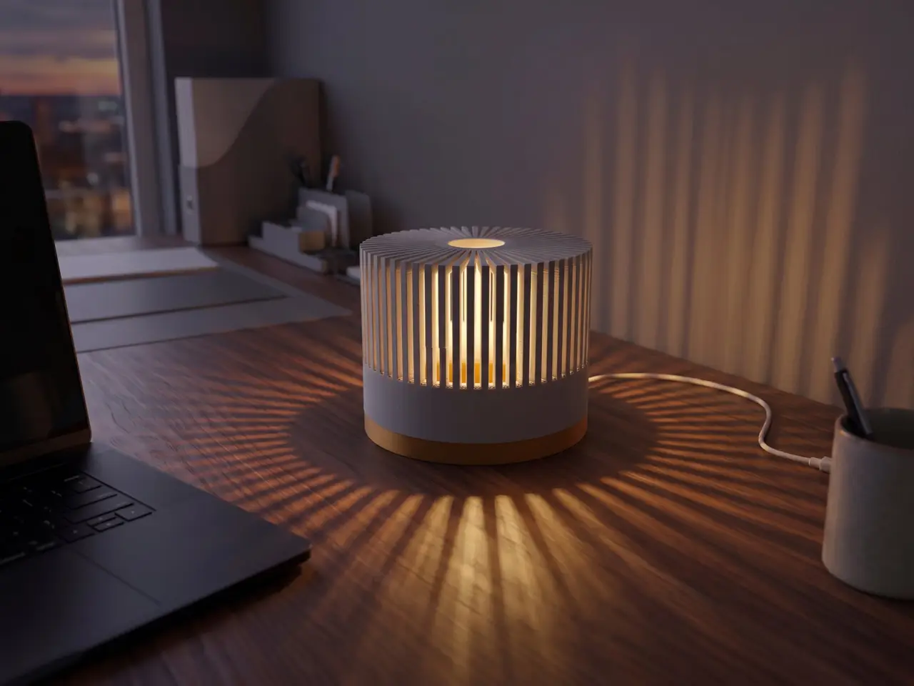 Retro Cylinder Style LED Lamp — modelo 3D