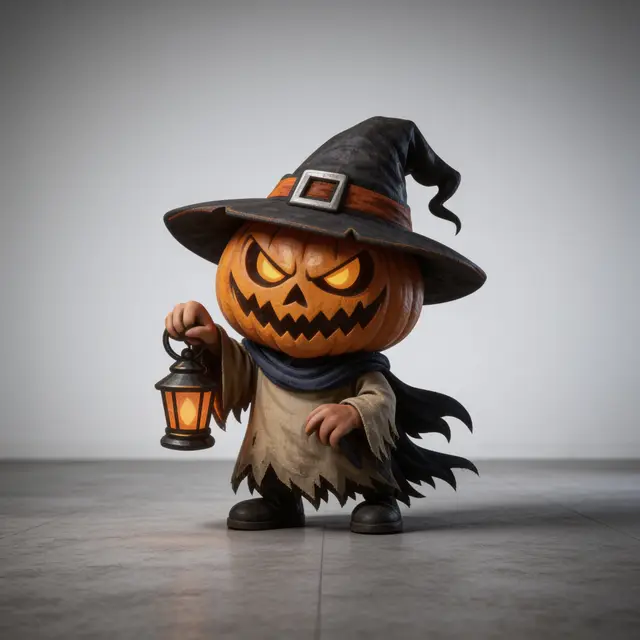 Halloween Jack O Lantern 1 — modelo 3D