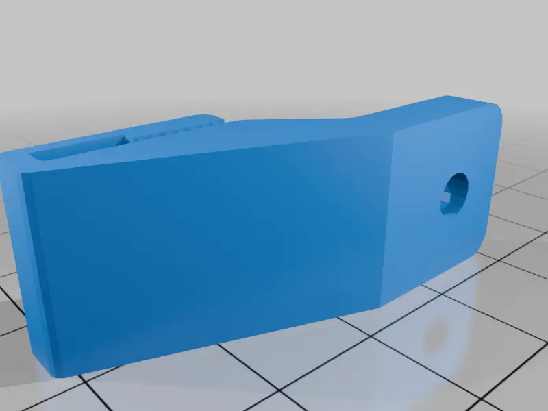 Bonnet protect bracket Isuzu DMAX KB6 — modelo 3D