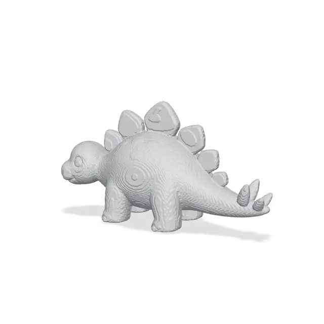 Cute Stegosaurus - SupaVoxel AI — modelo 3D
