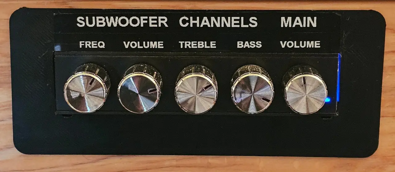 ZK-TB21 - 2.1 Channel Bluetooth Amplifier Housing — modelo 3D