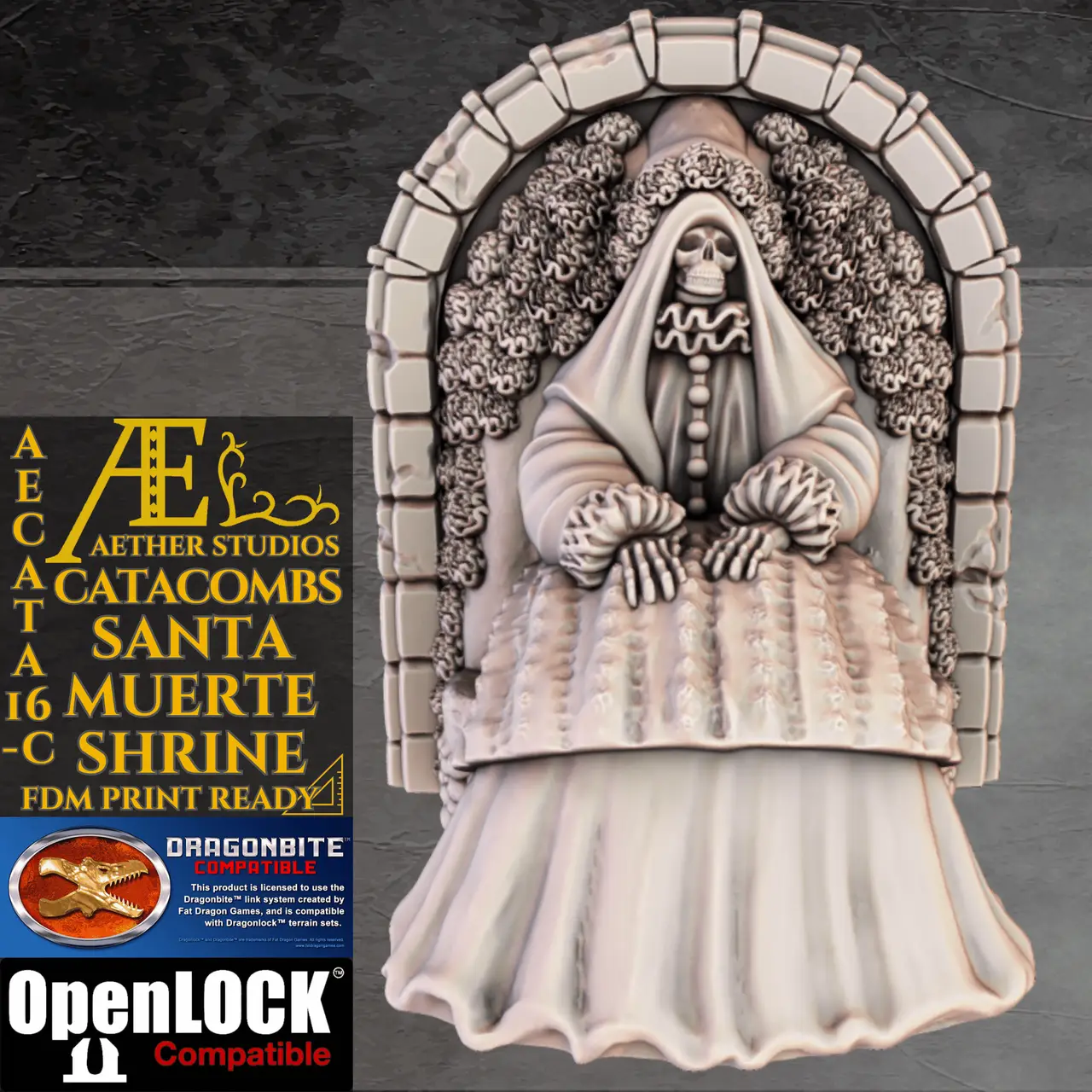 AECATA16-C - Santa Muerte Shrine — modelo 3D